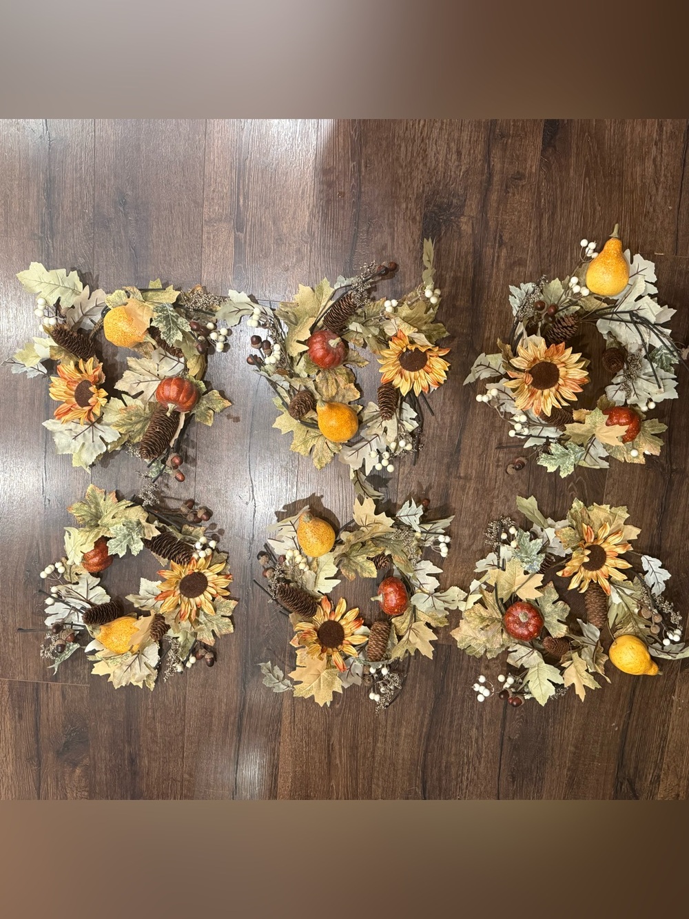 Six small fall wreaths (hobby lobby)